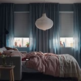 TRIPPEVALS Block-out cellular blind, white, 122x195 cm