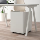 TROTTEN Drawer unit w 2 drawers on castors, white
