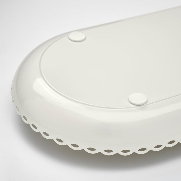 TURTURDUVA Candle dish, off-white, 45x17 cm