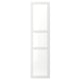 Option: TYSSEDAL Door with hinges, white/glass, 50x195 cm