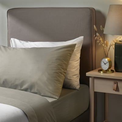 ULLVIDE Sheet set, grey-beige, Twin