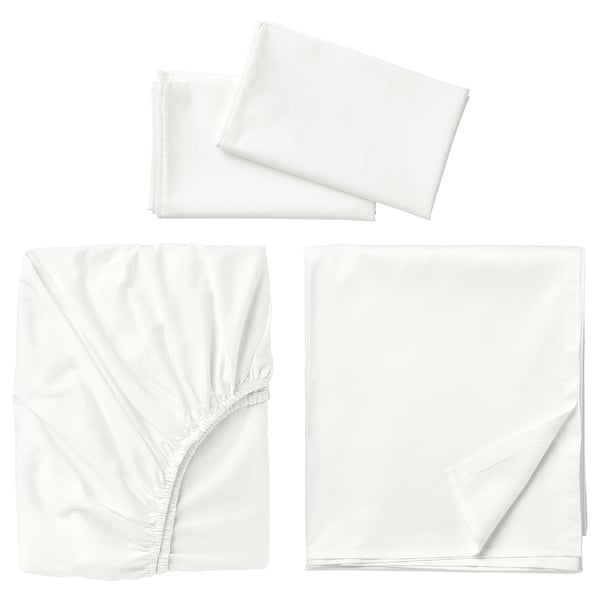 ULLVIDE sheet set, white, Full/Double IKEA