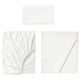 ULLVIDE Sheet set, white, Twin