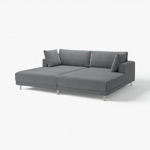 UPPÅKRA sofa, grey, modern, l-shaped, comfy.