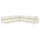 UPPÅKRA Modular corner sofa, 6 seat, with open end, left/Axvall off-white