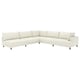UPPÅKRA Modular corner sofa, 6 seat, with open end, left/Axvall off-white
