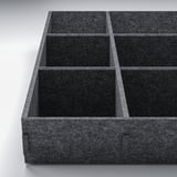 UPPDATERA Adjustable organiser for drawer, grey, 61x61 cm