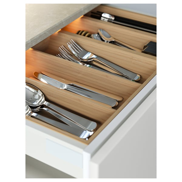 UPPDATERA Cutlery tray, light bamboo, 30x50 cm