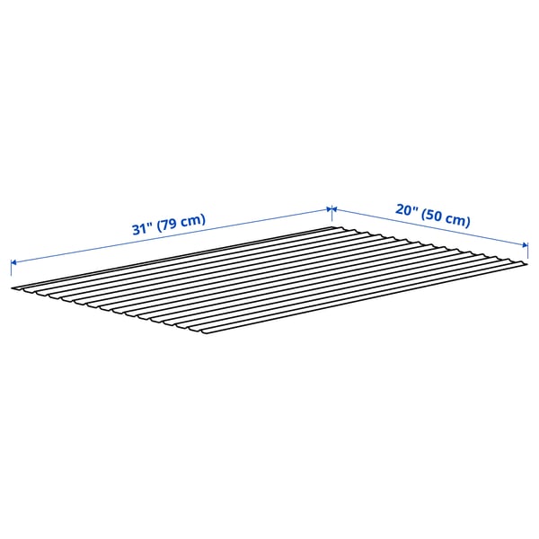UPPDATERA Drawer mat, grey, 50x79 cm