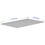 UPPDATERA Drawer mat, grey, 50x79 cm