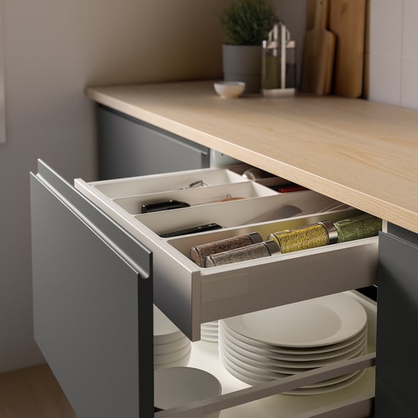 UPPDATERA Spice rack, anthracite, 15x50 cm