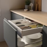 UPPDATERA Spice rack, anthracite, 15x50 cm