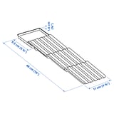 UPPDATERA Spice rack, anthracite, 15x50 cm