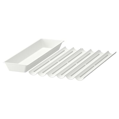 UPPDATERA Utensil tray/spice rack, white, 45x50 cm