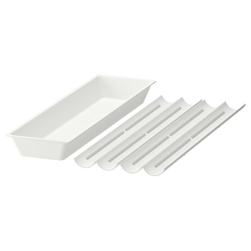 UPPDATERA Utensil tray/spice rack, white, 35x50 cm