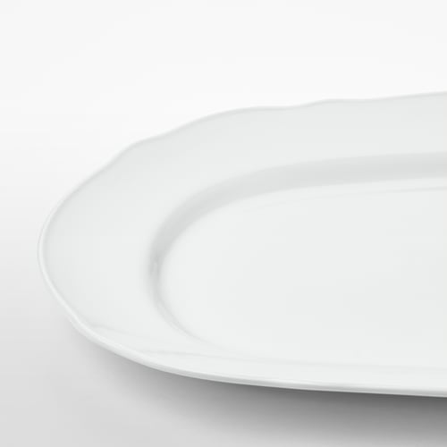 UPPLAGA Serving plate, white, 44x30 cm IKEA