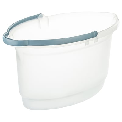 USPEN Bucket, oval/plastic transparent, 14 l