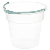 USPEN Bucket, plastic transparent/turquoise, 15 l