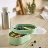 UTBJUDA Stackable lunch box for dry food, light green