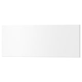 White rectangular drawer front, smooth lacquered acrylic finish, part of UTRUSTA furniture line.