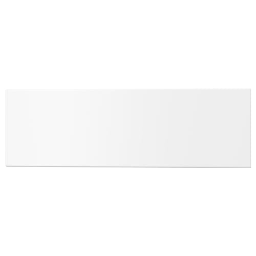 White UTRUSTA drawer front, rectangular, smooth acrylic paint finish.