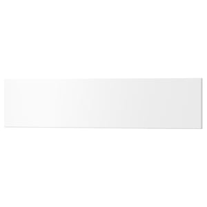 White UTRUSTA drawer front, smooth acrylic paint on fibreboard.