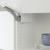 UTRUSTA Hinge w damper for horizontal door, white