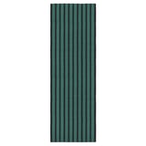 VÄGSKYLT Rug, flatwoven, blue-green/black, 80x250 cm