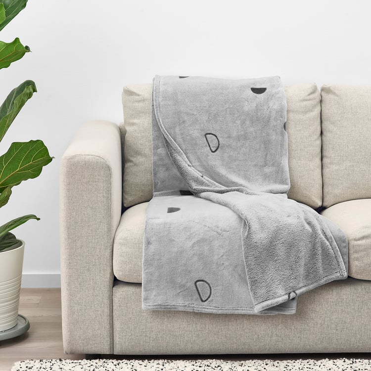 VÄNKRETS blanket, light grey, 130x170 cm IKEA