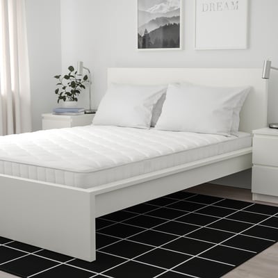 VÅGSTRANDA Hybrid mattress, plush/white, Queen