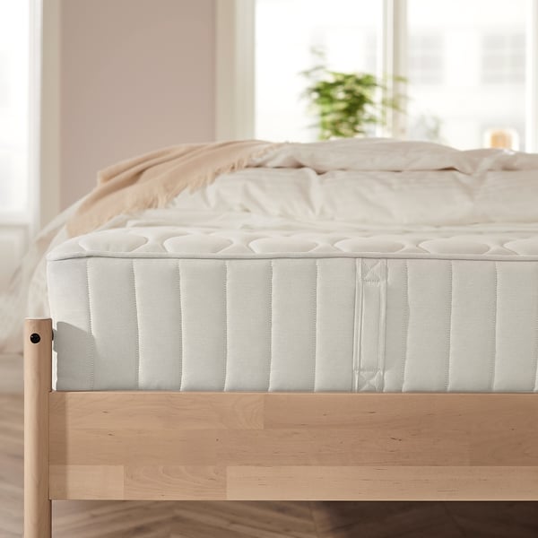 VÅGSTRANDA Hybrid mattress, plush/white, Queen