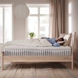 VÅGSTRANDA Hybrid mattress, plush/white, Queen