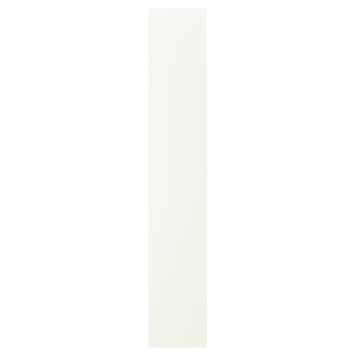 Ikea VALLSTENA: white kitchen cabinet door, sleek design, smooth material, rectangle shape.