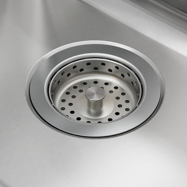 VATTUDALEN Inset sink, 1 bowl with drainboard