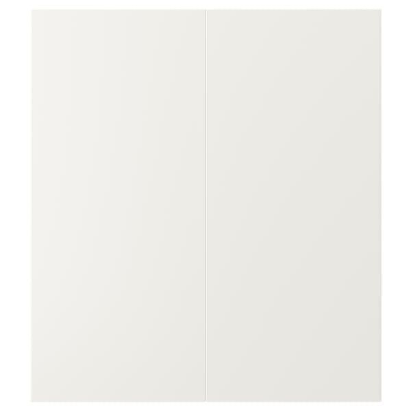 VEDDINGE 2-p door f corner base cabinet set, white, 33x76 cm