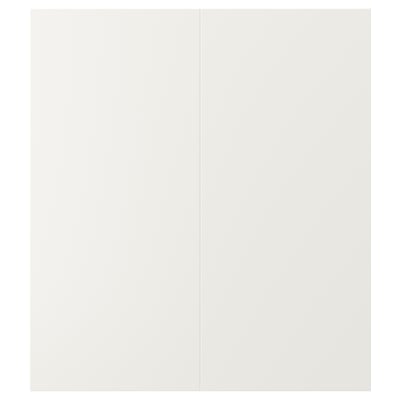 VEDDINGE 2-p door f corner base cabinet set, white, 33x76 cm