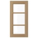 VEDHAMN Glass door, oak, 38x76 cm