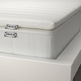 VESTERÖY Mattress and mattress pad, medium firm white/Näsfjället white, Twin