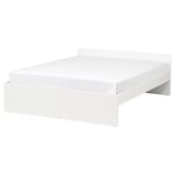 VIHALS Bed frame, white, Queen