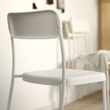 VIHALS / VIHALS Table and 4 chairs, gateleg table white/white, 39/95/151x90 cm