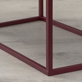 VIKHAMMER Bedside table, walnut veneer, 60x39 cm