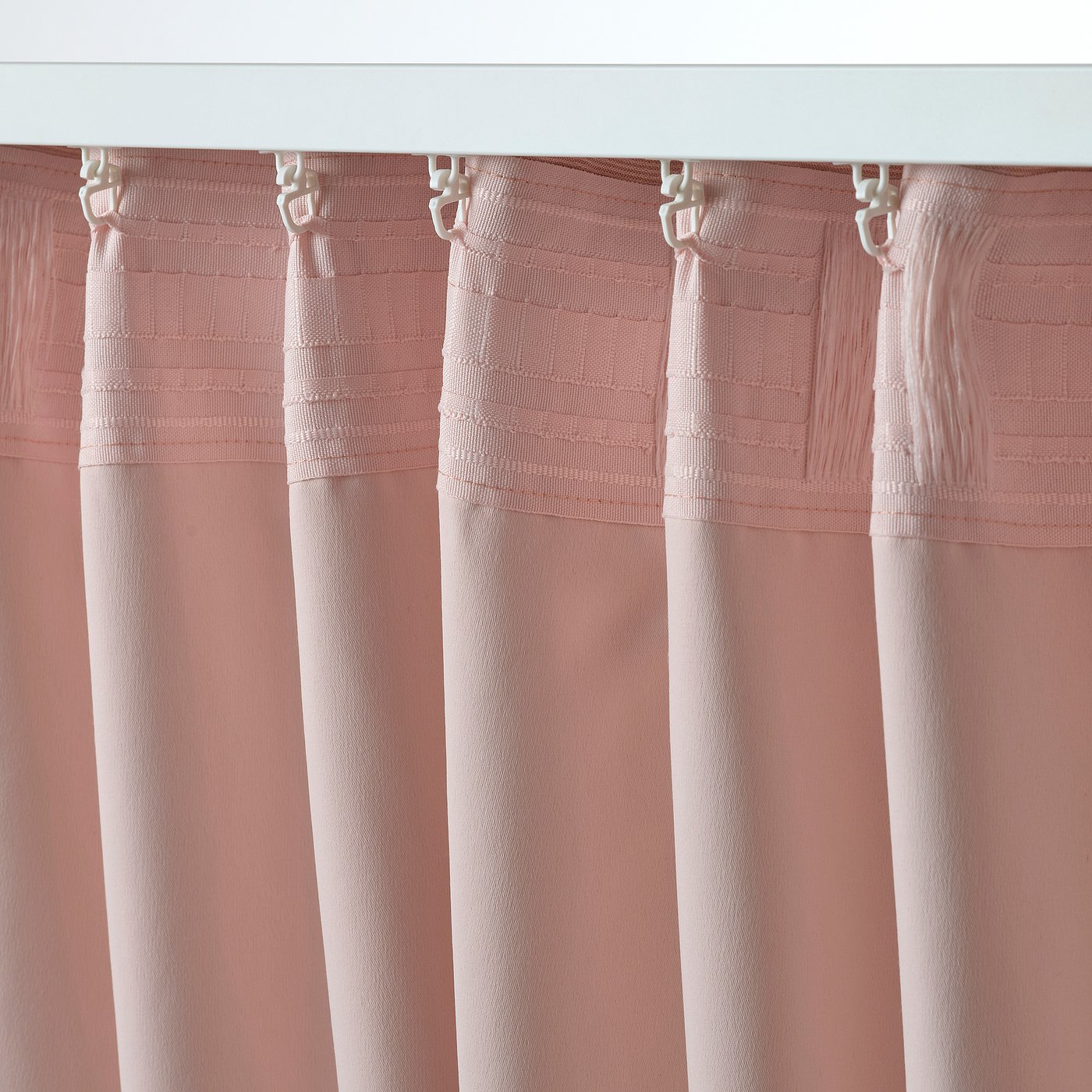 Almost NEW IKEA 断熱コットンカーテン モデル Vilborg VILBORG Room darkening curtains, 1 pair, gray, 57x98
