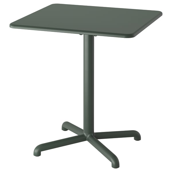 VISINGSÖ Table, outdoor/deep green, 70x70 cm