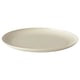 VITABBORRE beige round plastic plate. Simple and durable design.