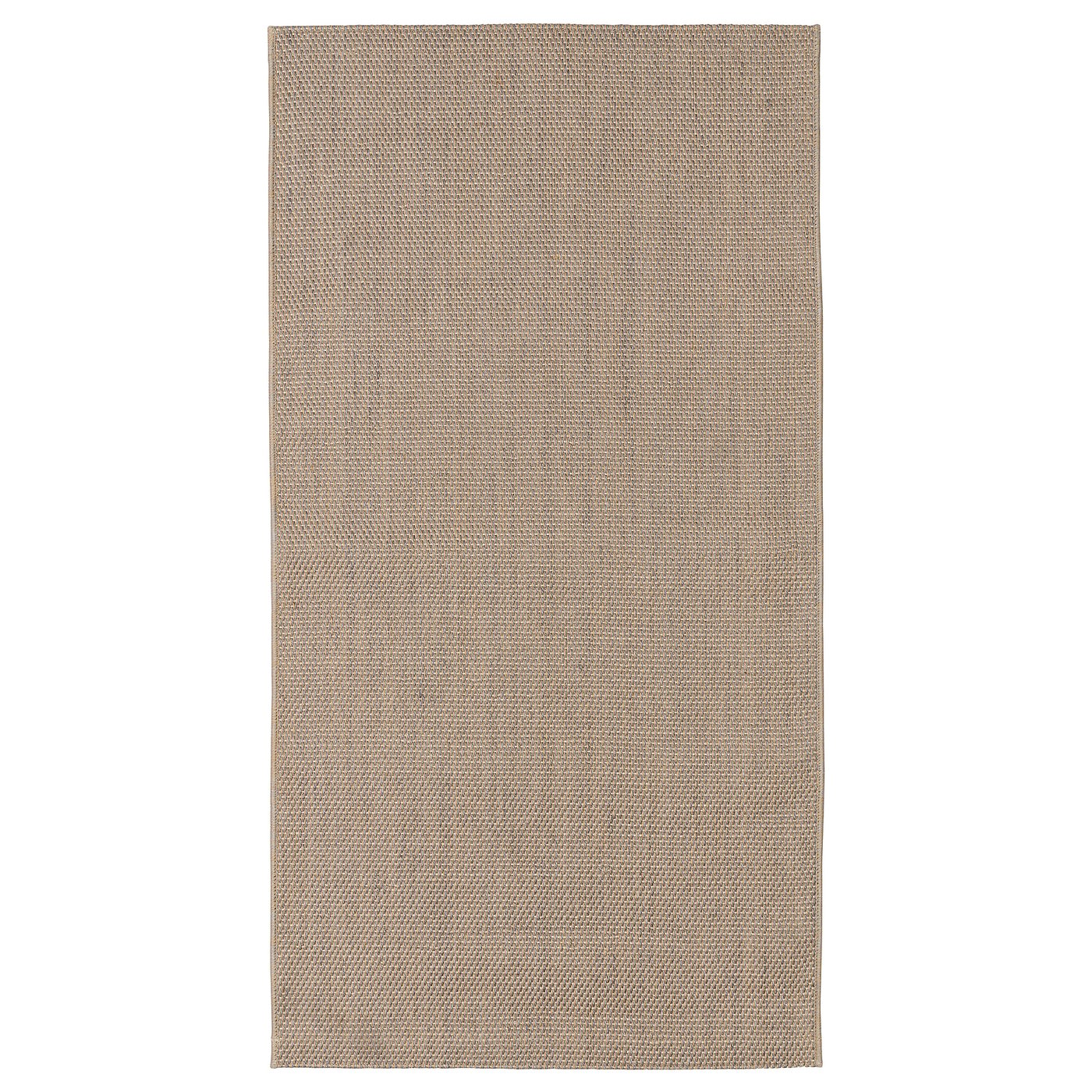 VODSKOV rug, flatwoven, natural/light grey, 80x150 cm - IKEA