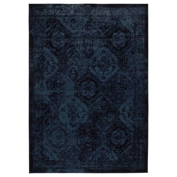 VONSBÄK Rug, low pile, dark blue, 170x230 cm
