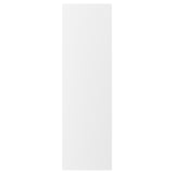 VOXTORP matte white kitchen cabinet door with integrated handles. Minimalist design for modern look.