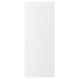 VOXTORP white kitchen cabinet with sleek, minimalist design and integrated handles.