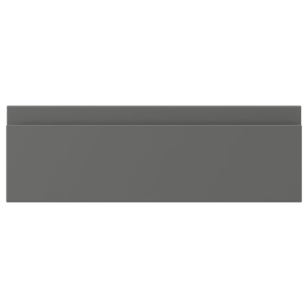 VOXTORP Drawer front, dark grey, 38x13 cm