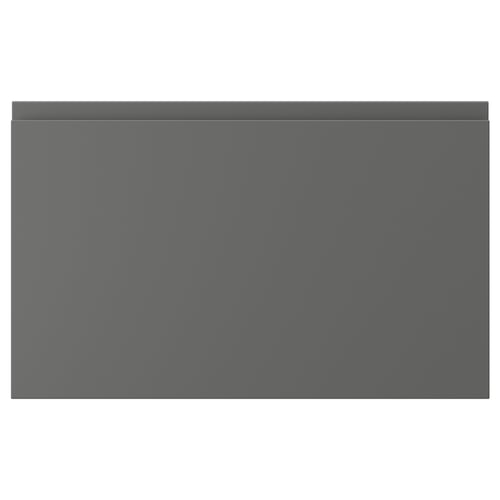 VOXTORP: dark grey, rectangular, smooth salvage front panels with integrated handles